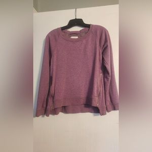 Ugg soft lined sweatshirt with gold zipper accents